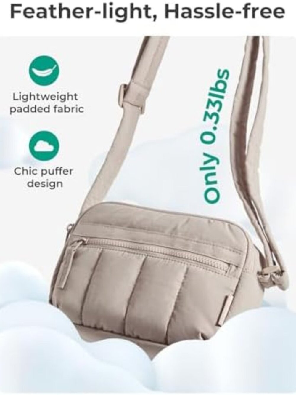 Stylish Mini Crossbody Bag for Women | Travel Purse with Adjustable Strap - Picture 4 of 6